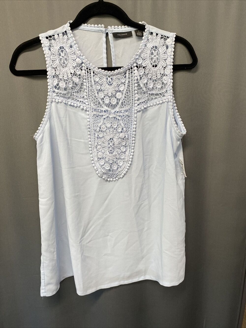 Halogen Blue Cashmere Top Size Small